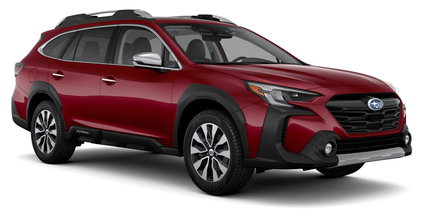 Vue 3/4 avant et latérale du Subaru Outback 2025