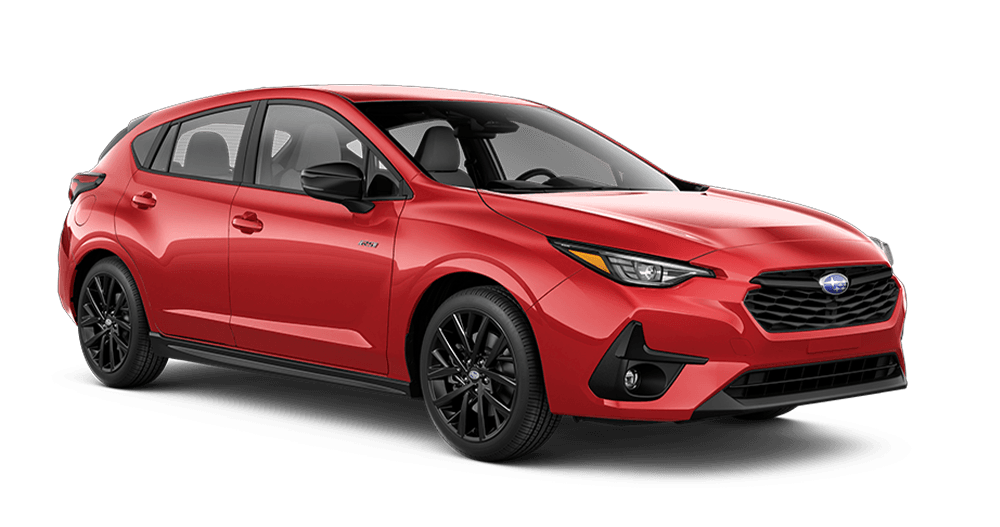 Vue 3/4 avant et latérale du Subaru Impreza 2025