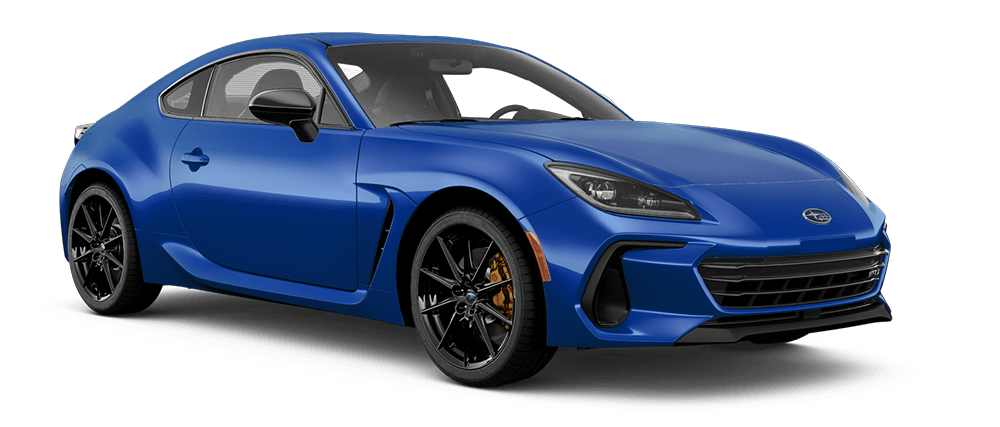 Vue 3/4 avant et latérale du Subaru BRZ 2025