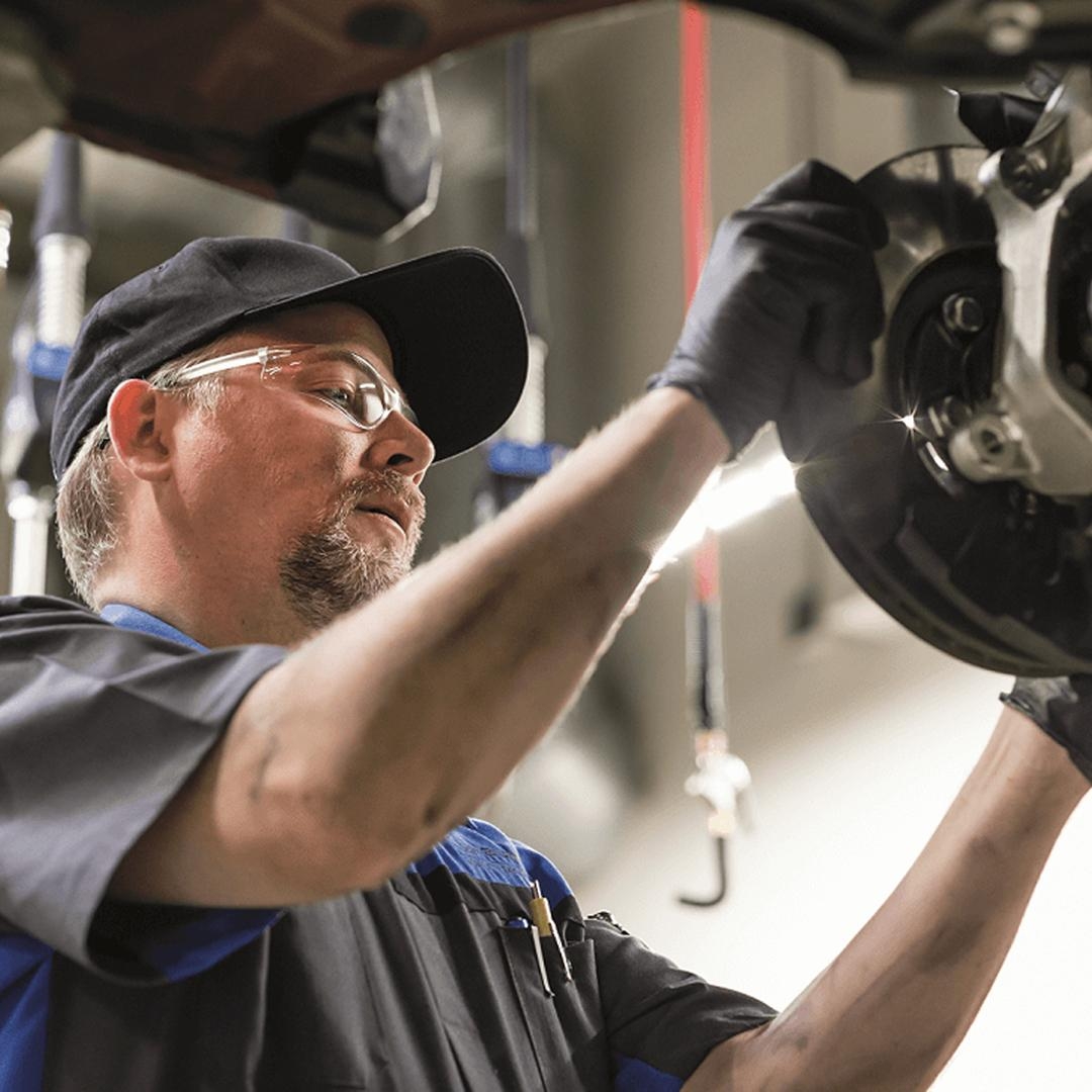 Axle repair by a specialized Subaru technician.