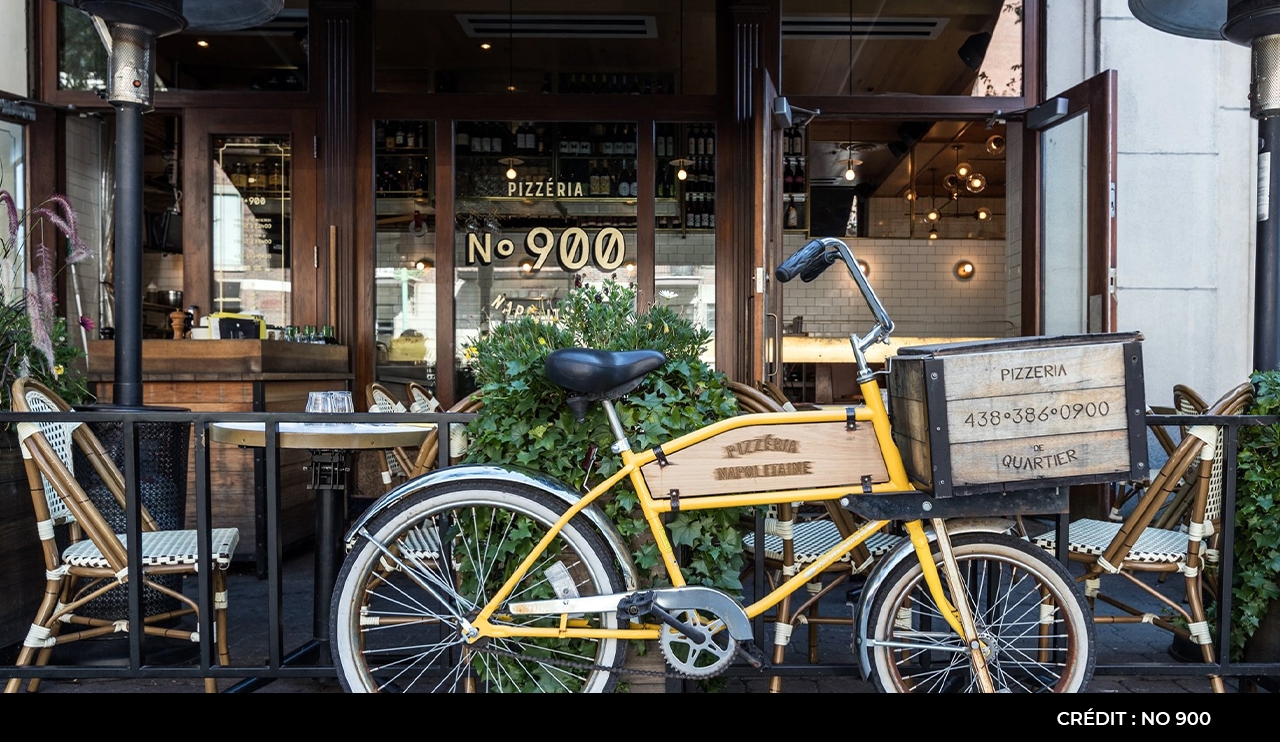 Vue de l'établissement de la Pizzeria No 900