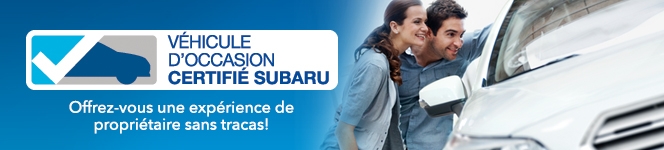 Véhicules d'occasion certifiés